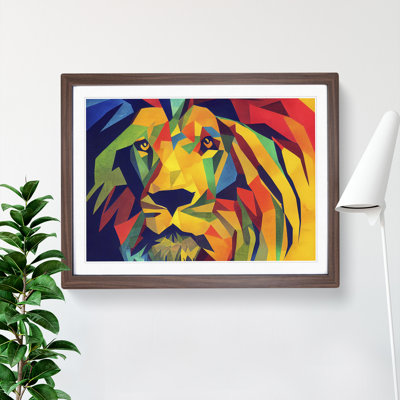 Abstract Lion Vol.3 - Framed Print