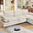 Oversized modern comfy comfy sofa with Ottoman-867979012