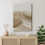 Taupe, œuvre d'art abstraite grise, photos de salon moderne, impression sur toile encadrée-126545810-126545816