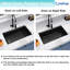 Évier de cuisine encastré en acier inoxydable de calibre 16 avec station de travail L 23 po x l 18 po-138104975