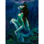 Dame posant sous l'eau | Acrylique sur toile | Par Debrata Basu