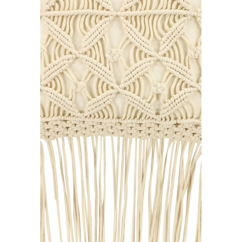 Coussin décoratif en coton, 20 po x 20 po, Beige