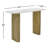 Carmela 47'' Marble Top Console Table