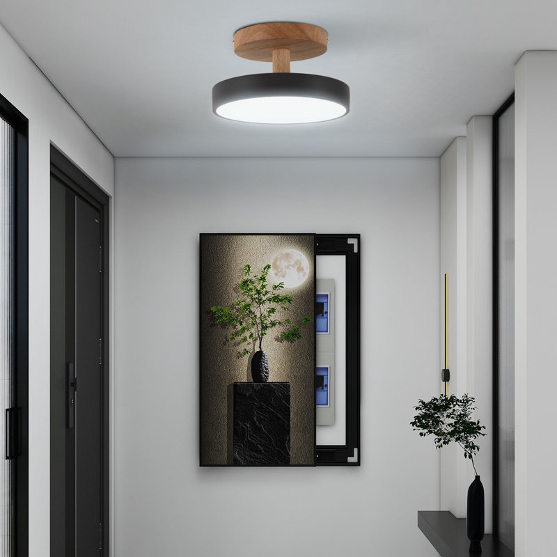 Plafonnier 3 lumières DEL en acrylique moderne à intensité variable