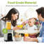 KOIOS 18 oz. Single Speed Countertop Blenders for Shakes and Smoothies with 2x18.6oz and 10oz Cups