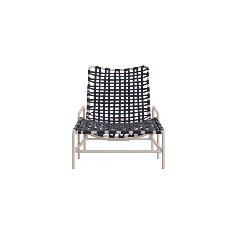 Kantan Outdoor Chaise Lounge, Marine/Dove Smooth
