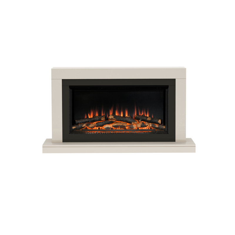 Elyce Wall Mounted Electric Fireplace, 60.2 cm H x 110 cm W X 25.5 cm D