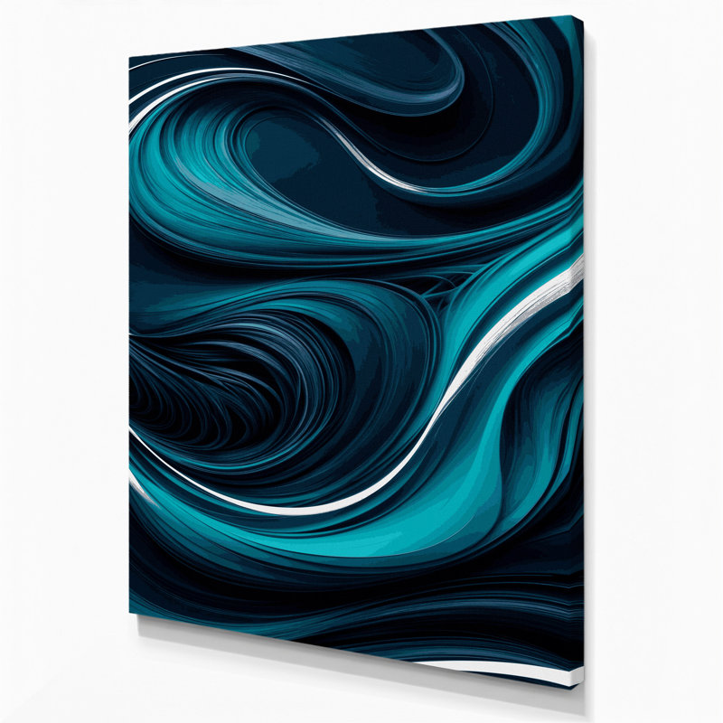 Art numérique sur toile, abstraction numérique 34, H 11 po x l 14 po