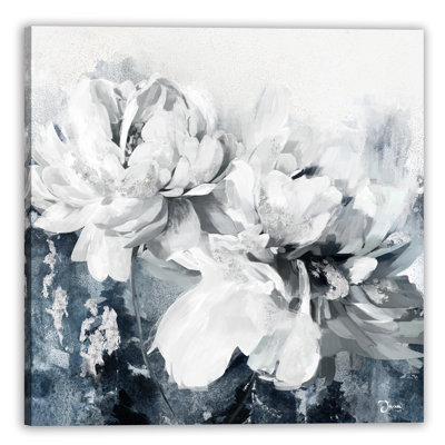 Une fleur blanche - reproduction d'art sur toile tendue