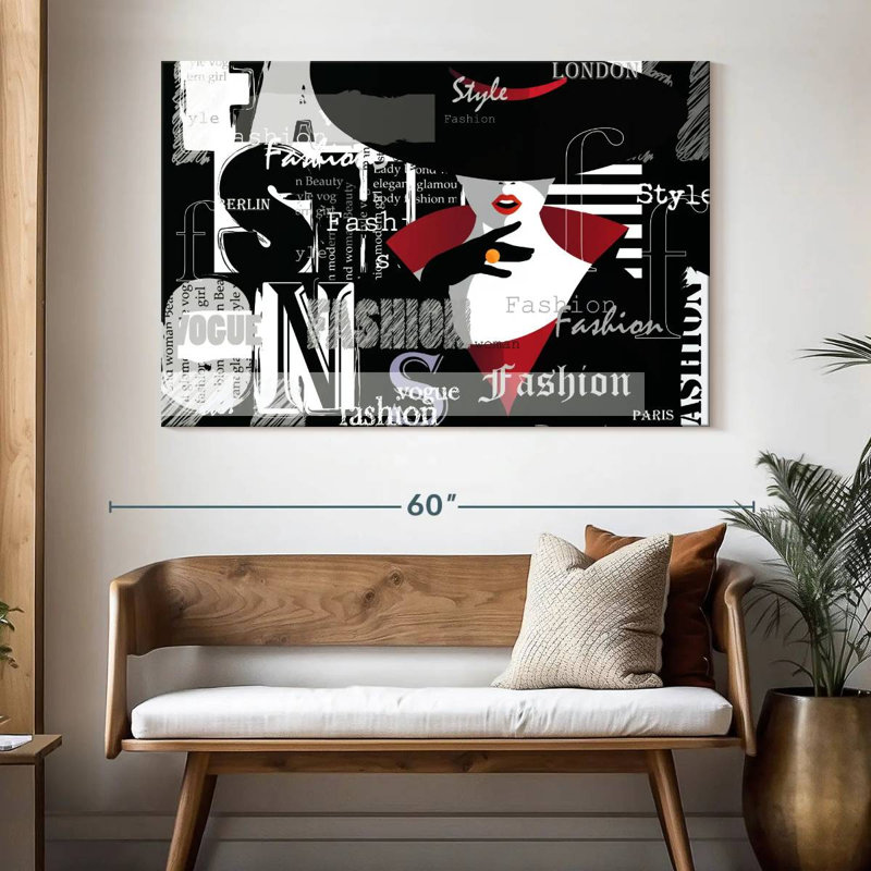 Mode abstraite, H 34 po x l 51 po