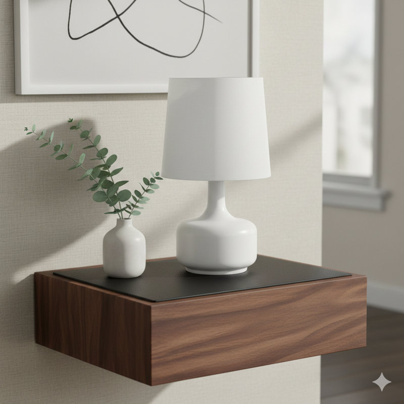 Grande lampe de table contemporaine de 17,25 pouces avec des influences Mid-Century, avec des commandes tactiles de couleur blanc poudre