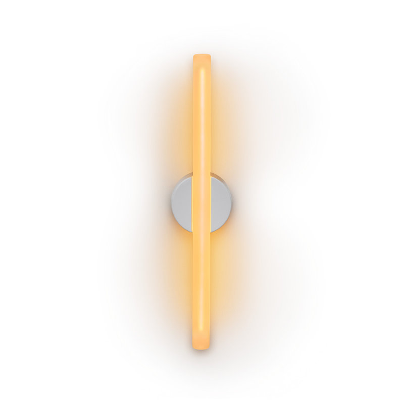 Small White Aluminum Dimmable Wall Light