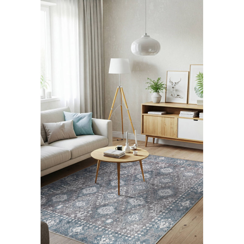 Tapis en chenille lavable Jax, Rectangle 7 pi 7 po x 10 pi 10 po