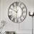 Mirrored Roman numerals decorative round wall clock