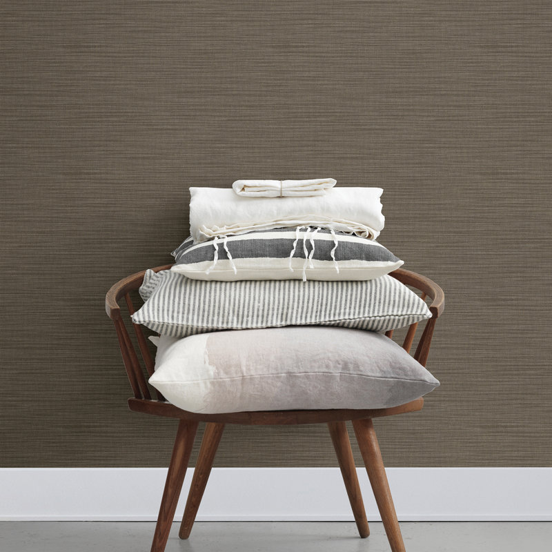 Papier peint texturé Ashleigh, Taupe