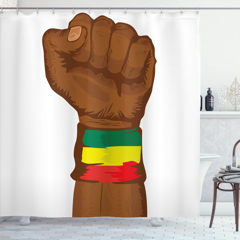 Shower Curtain with Hooks Included, 70"H x 69"W
