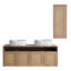 Meuble-lavabo 48 po avec 2 lavabos en céramique et armoire latérale, 4 portes à fermeture douce-1566378652-1566378643