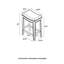Tabouret de bar et de comptoir en bois d'hévéa Williston-72727889-72727891-72727887