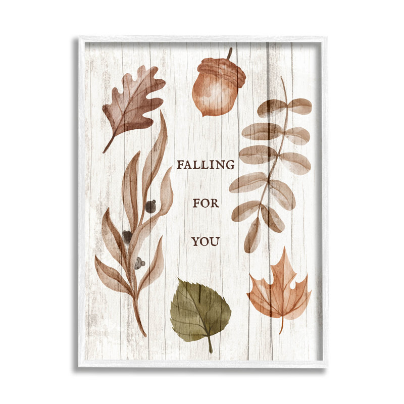«Falling for You Fall Botanicals» par Lil 'Rue - Impression sur toile, H 14 po x l 11 po x P 1,5 po