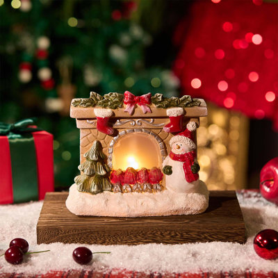 Décoration de Noël bonhomme de neige avec lumières DEL