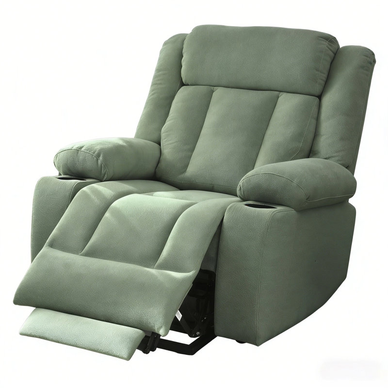 Fauteuil inclinable électrique Power Lift avec télécommande, poches latérales, porte-gobelets et revêtement en velours