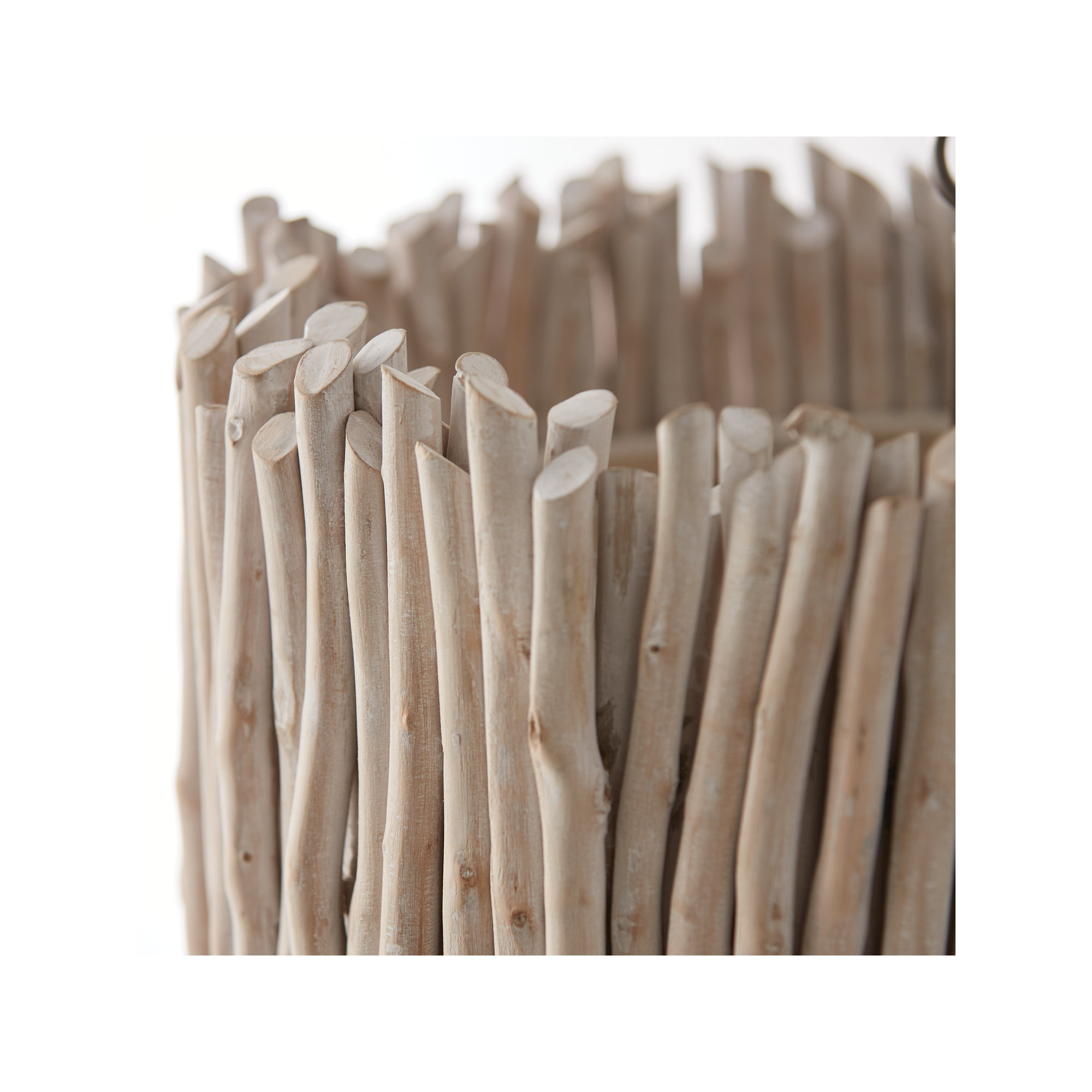 4 Light Solid Wood Dimmable Pendant