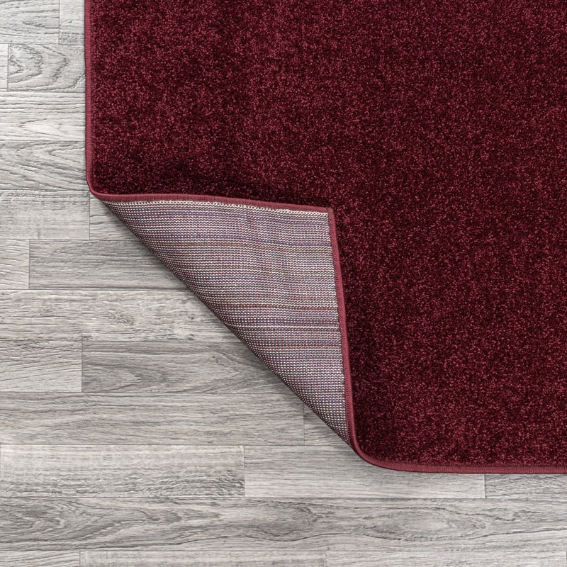 Tapis rouge foncé Arbelle, Tapis de couloir 2 pi x 12 pi