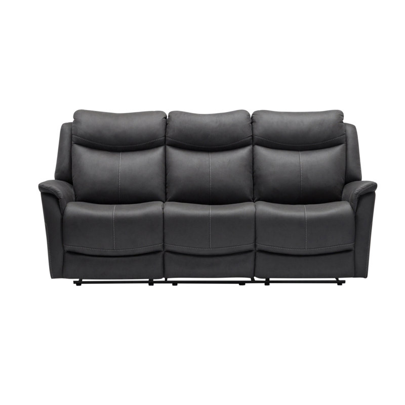 Wimmer 3 Seater Reclining Sofa, Dark Grey, Power