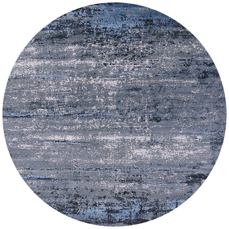 Tapis bleu / gris Broadlands, Rond 7 pi
