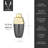 Heavyweight Cocktail Shaker in Black & Gold