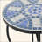 Charming Iron-Framed Ceramic Tile Side Table For Outdoor Styling