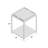 Glass Tray Top End Table with Storage-1055930533