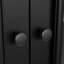 Armoire de rangement H 78,7 po x l 31,5 po x P 16,9 po avec vitrine et portes en bois
