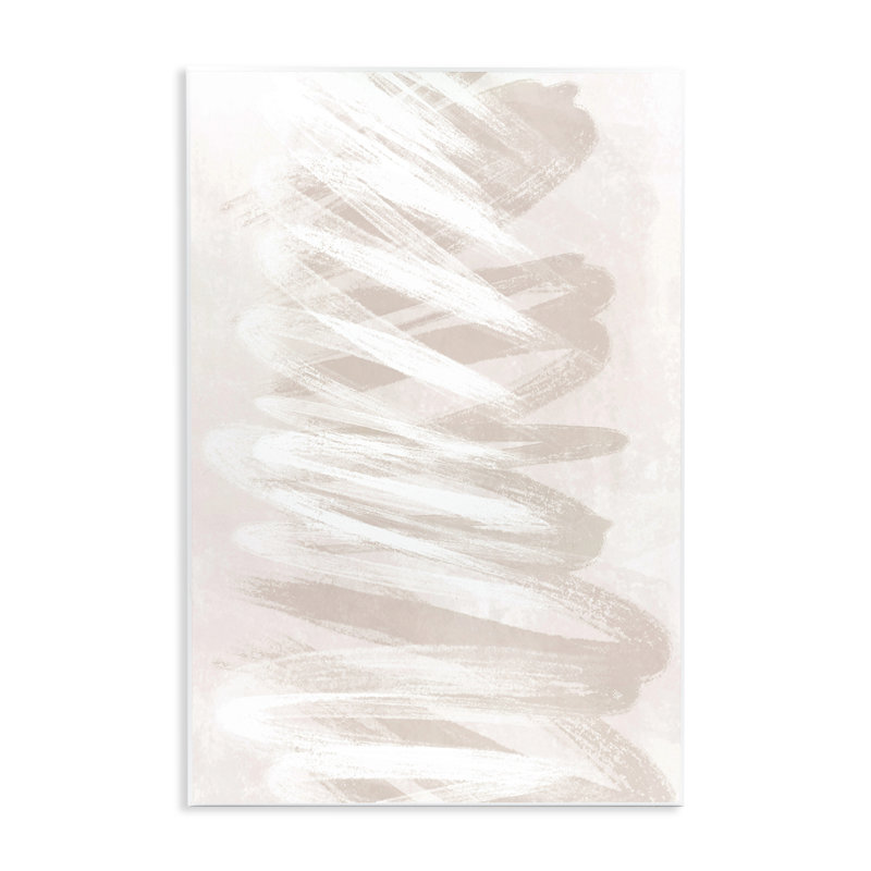 «Swirled Beige Waves», art mural par Martina Pavlova, H 19 po x l 13 po