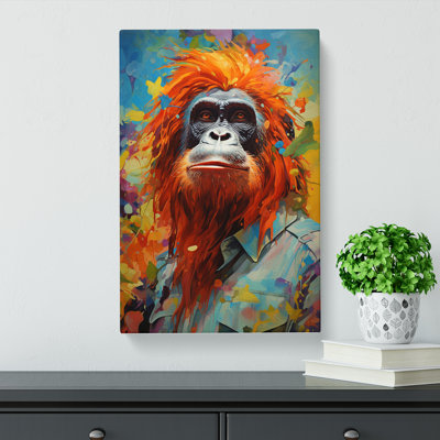 Orangutan Dadaism - Wrapped Canvas
