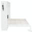 Lit escamotable moderne pliant sur le côté avec motif imprimé tendance, éclairage DEL sous le lit et prise USB intégrée - conception peu encombrante-1121510081-1121510087