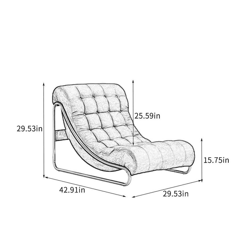 Chaise de loisir simple et confortable.
