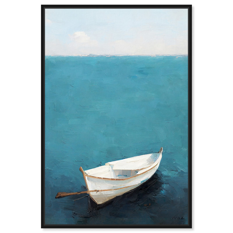 Côte perdue - Impression sur toile, Toile avec cadre flottant, H 31 po x l 21 po, Noir