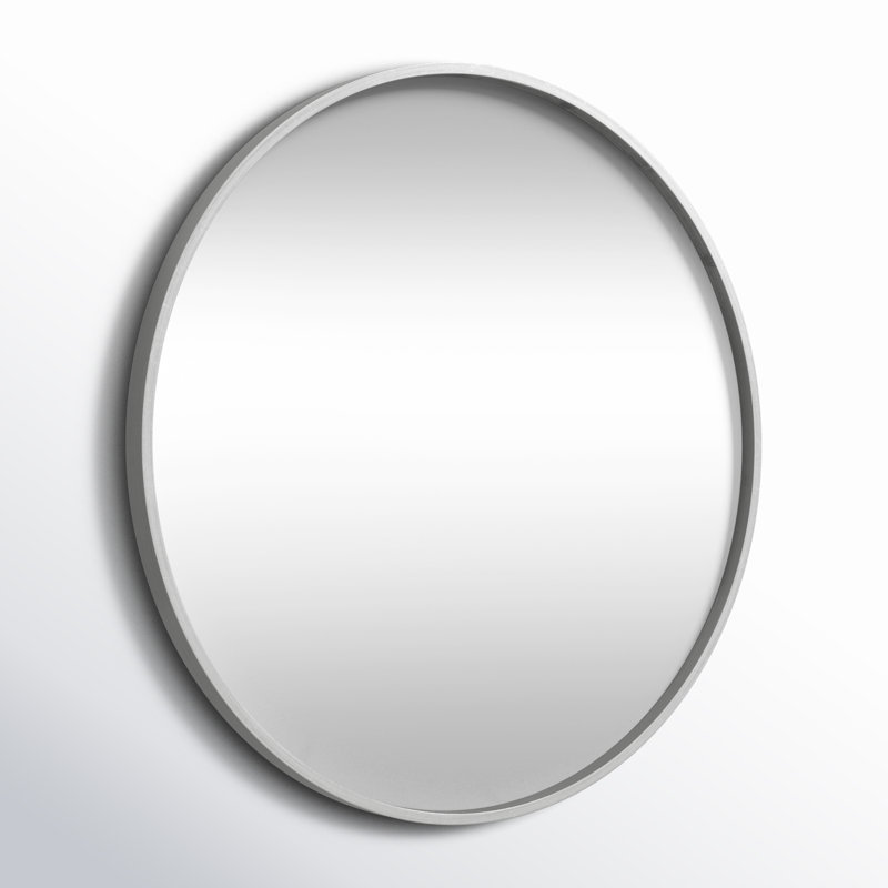 Miroir mural Arranjeet, Argent, 31,5 po x 31,5 po