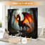 Paravent pliant Royal Majestic Fire Breathing Dragon Forest-131515011-131515012