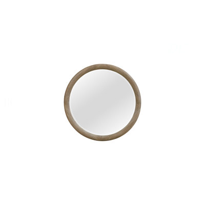 Miroir rond English Oak