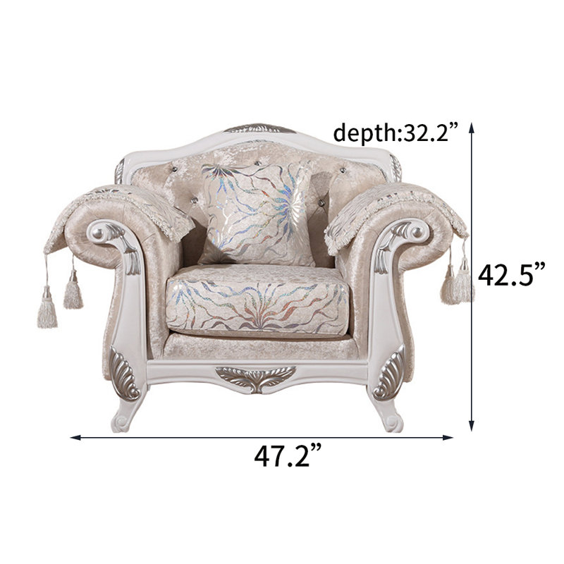 Fauteuil de 47,2 po Deonda