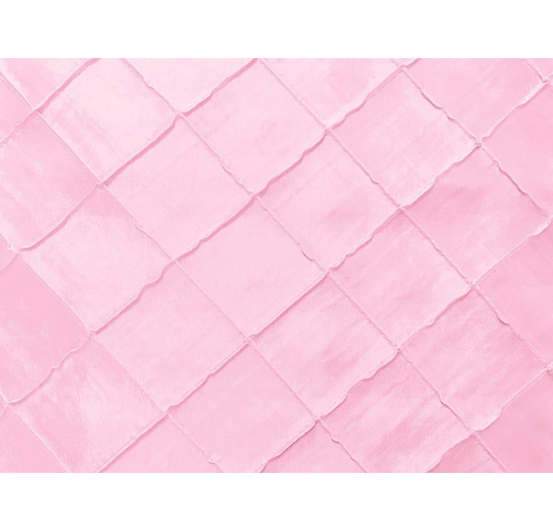 Pintuck Tailored Window Valance, 144"W x 9"L, Pink