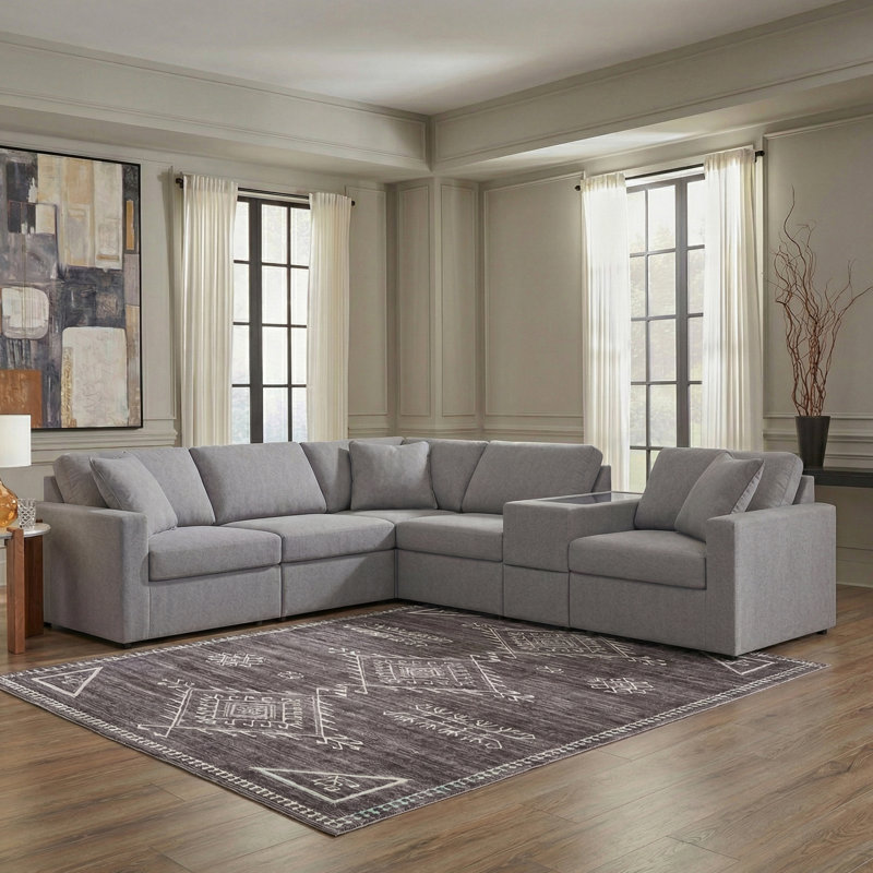 Braintree 6-Piece Sectional With Storage Console