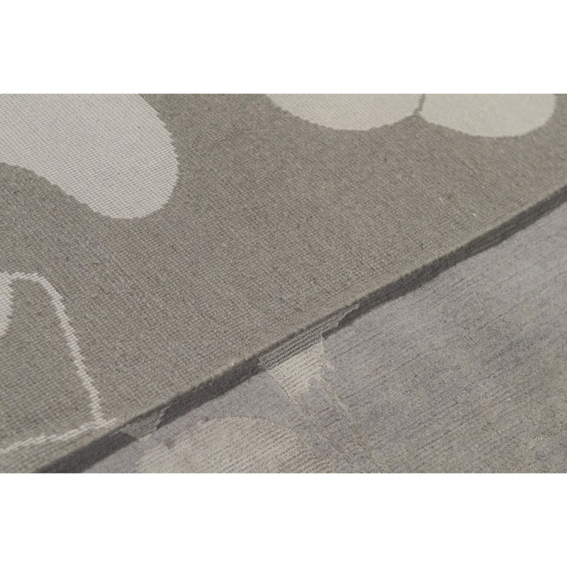 Hand-Knotted High-Quality Gray Area Rug