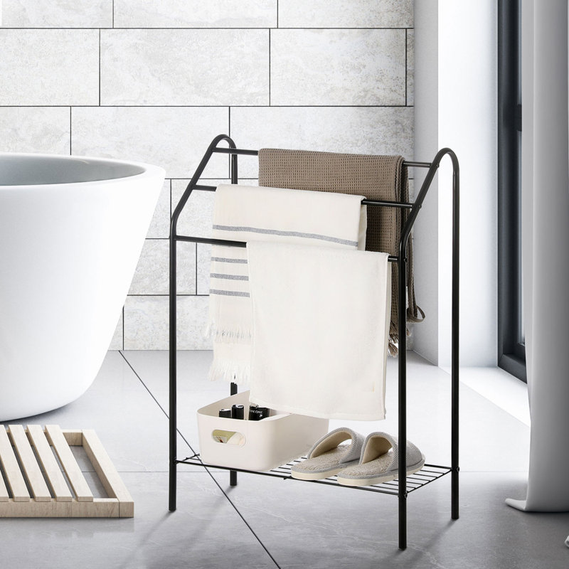 3 Towel Rack, Matte Black