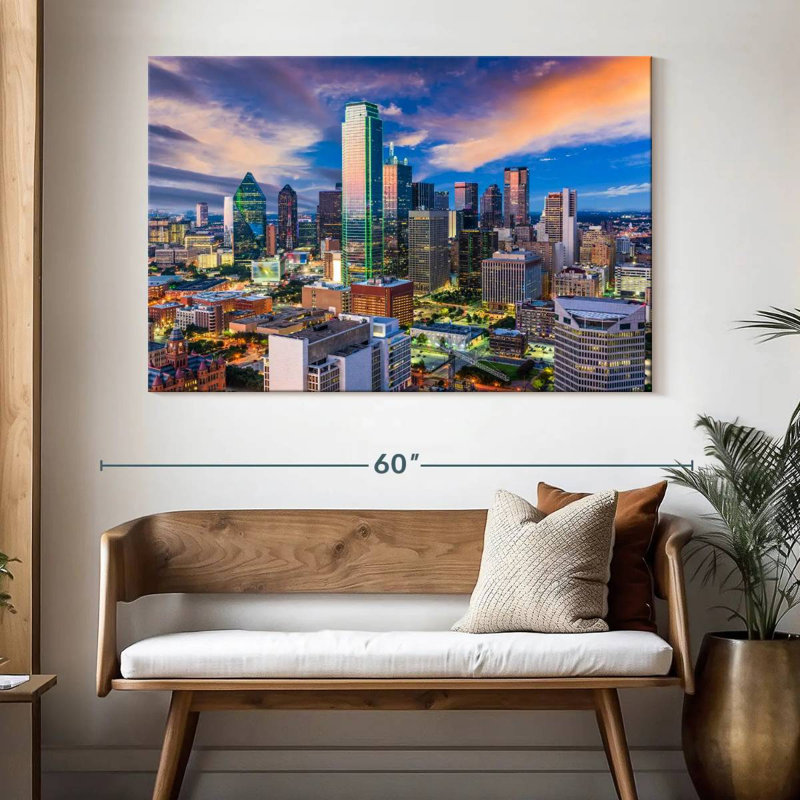 Horizon de Sireci, Dallas, Texas, H 34 po x l 51 po