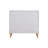 Metallic And Champagne 3-Drawer Console Cabinet