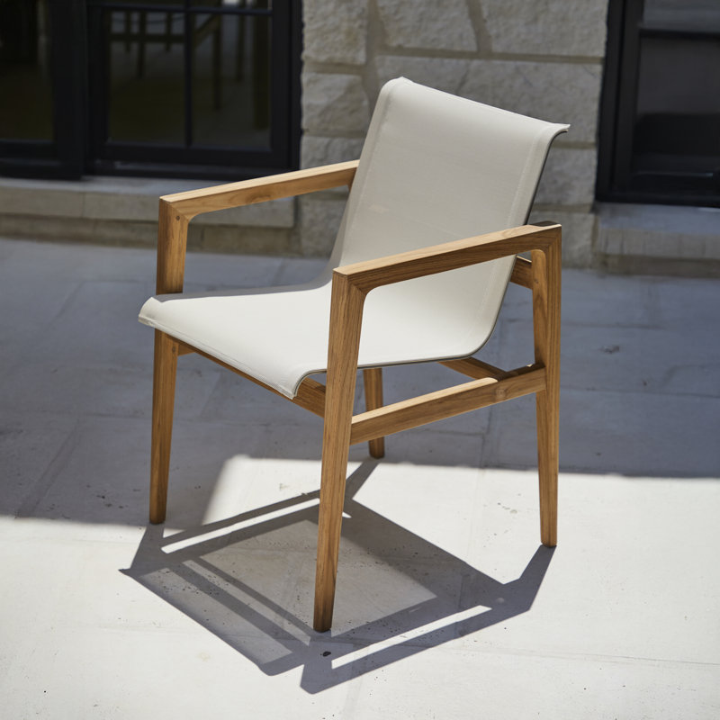 Coast Patio Dining Armchair, Canvas Sling