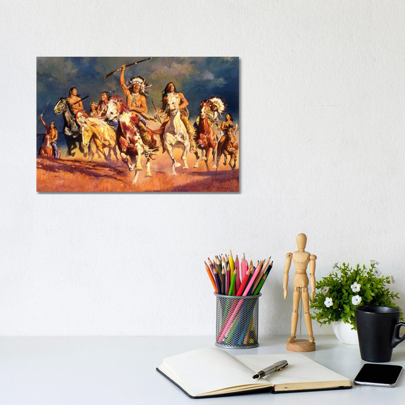 Opening The Fight by David Mann - Wrapped Canvas Painting, 20.32cm H x 30.48cm W x 1.91cm D